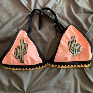 Cactus bathing suit top